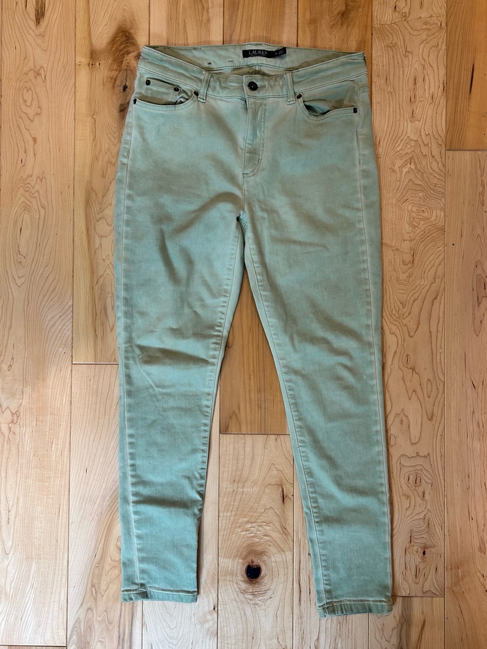 LAUREN Ralph Lauren light Sage Green Skinny Jeans